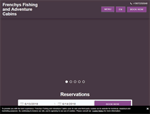 Tablet Screenshot of frenchysfishingcabins.com